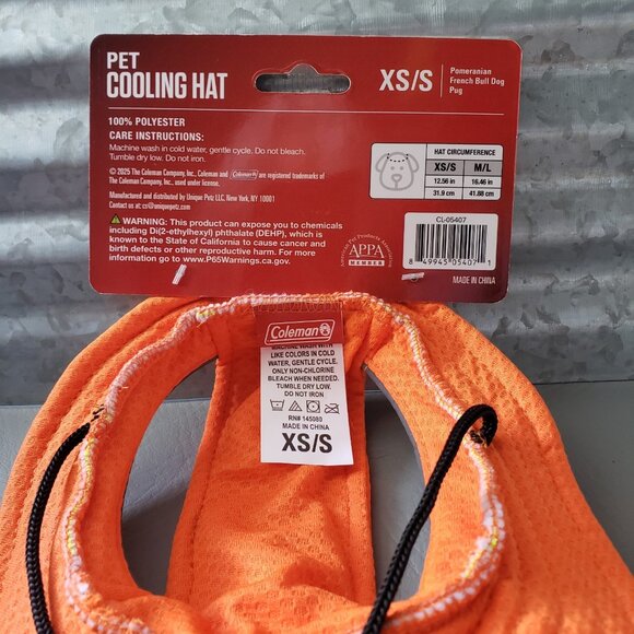 Coleman Pet Cooling Orange Hat Bucket Hat - Picture 5 of 5